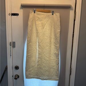 Massimo Dutti Cream Maxi Skirt